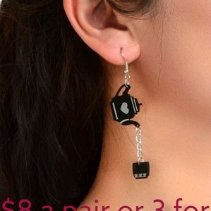 Kettle and cup earrings